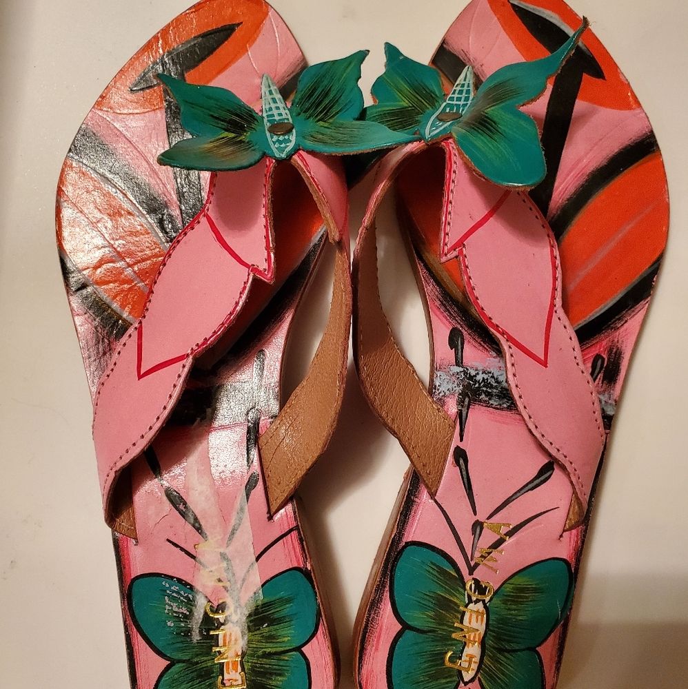 Enigma leather butterfly shoes 37